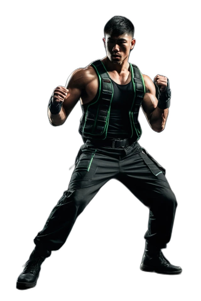 BONSAI, original generated human fighter