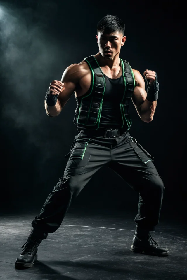 BONSAI, original generated human fighter